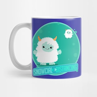 Snowcial distancing Mug